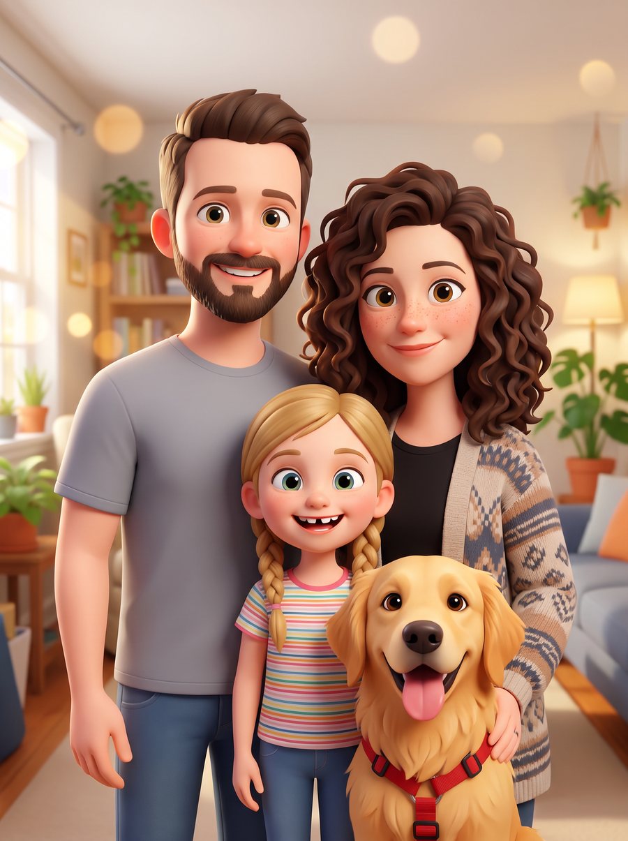 Animated 3D style example