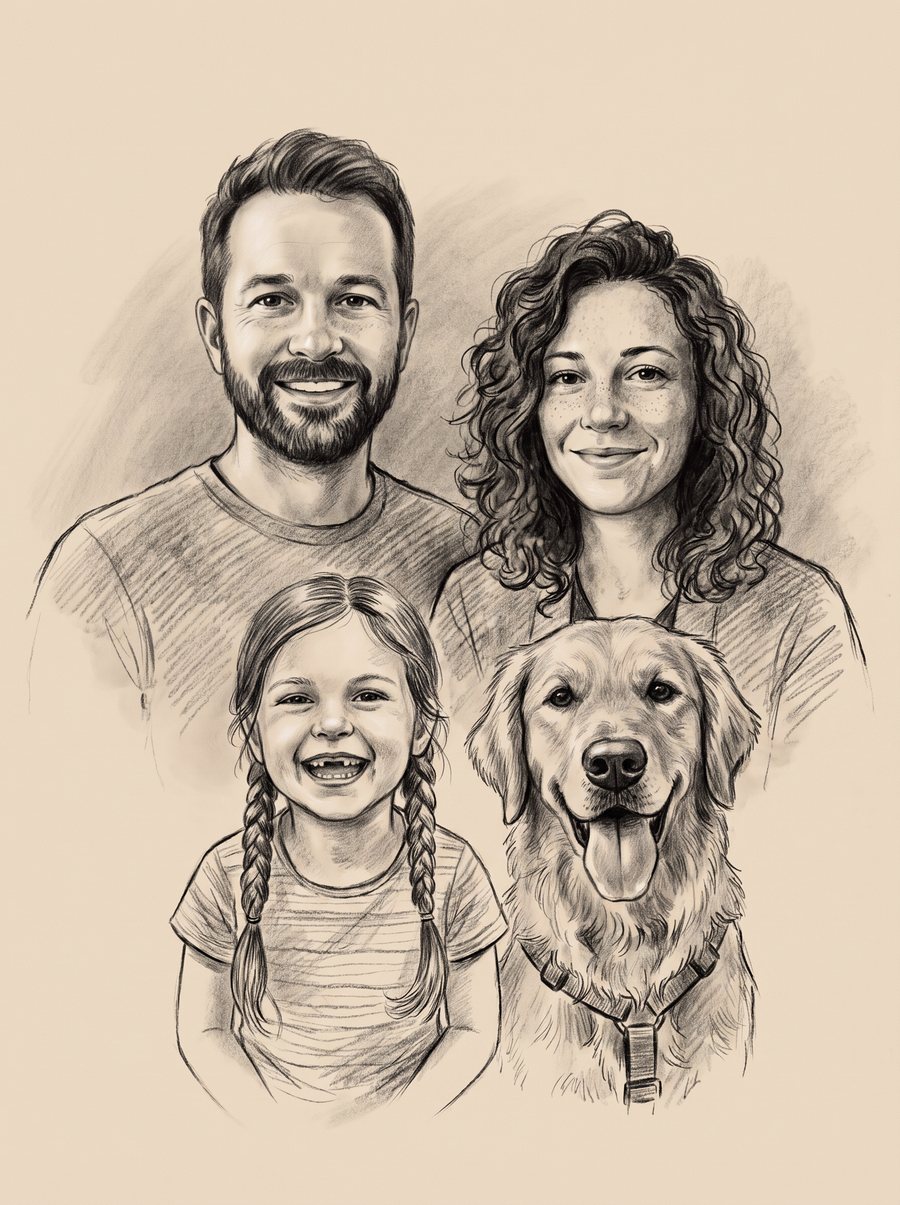 Charcoal Sketch style example