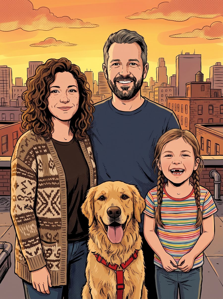 Comic Book style example