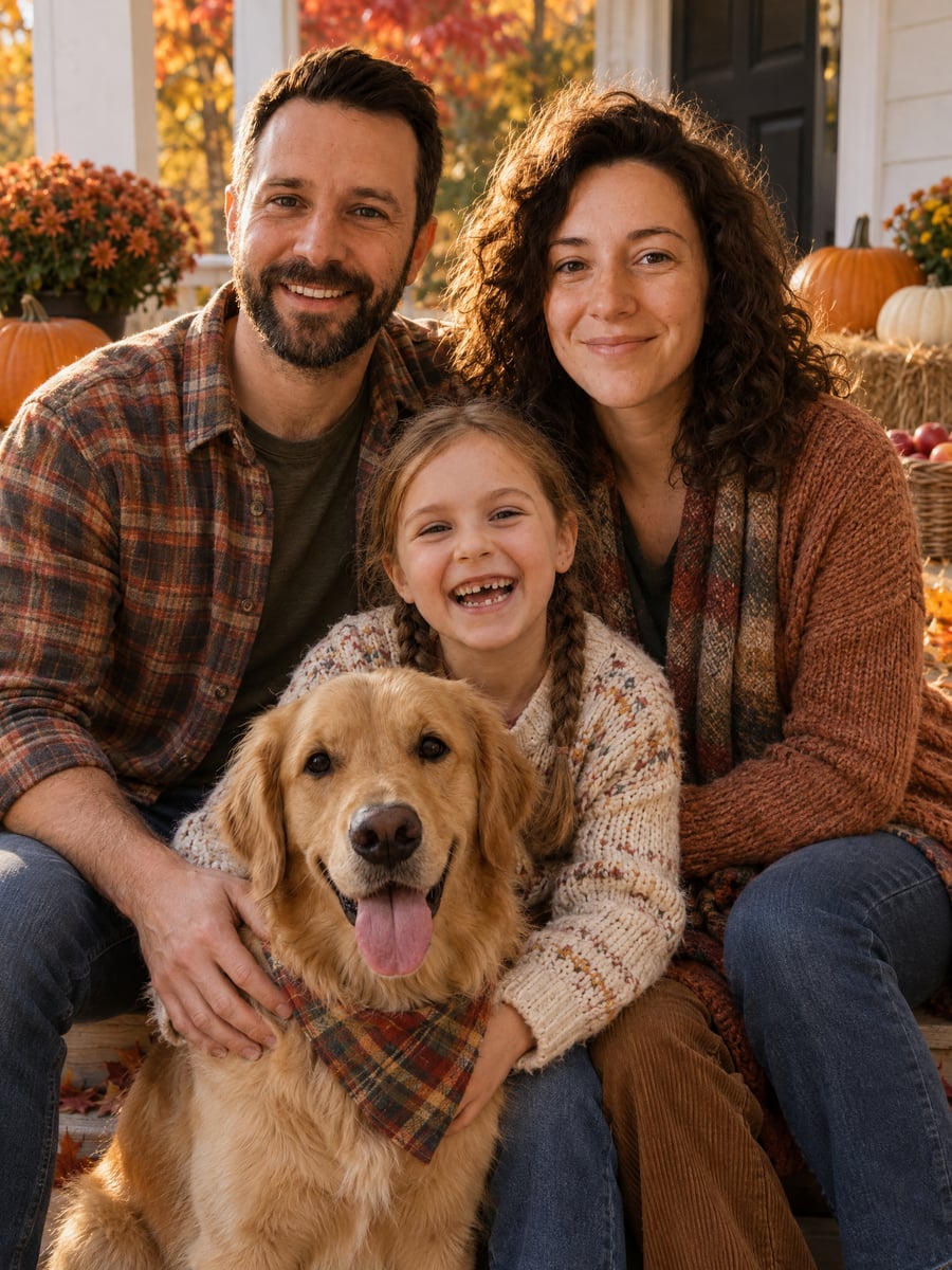 Thanksgiving Photograph family portrait example