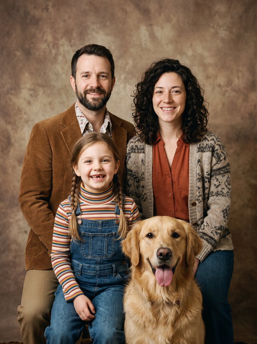 Vintage Studio Photo style example